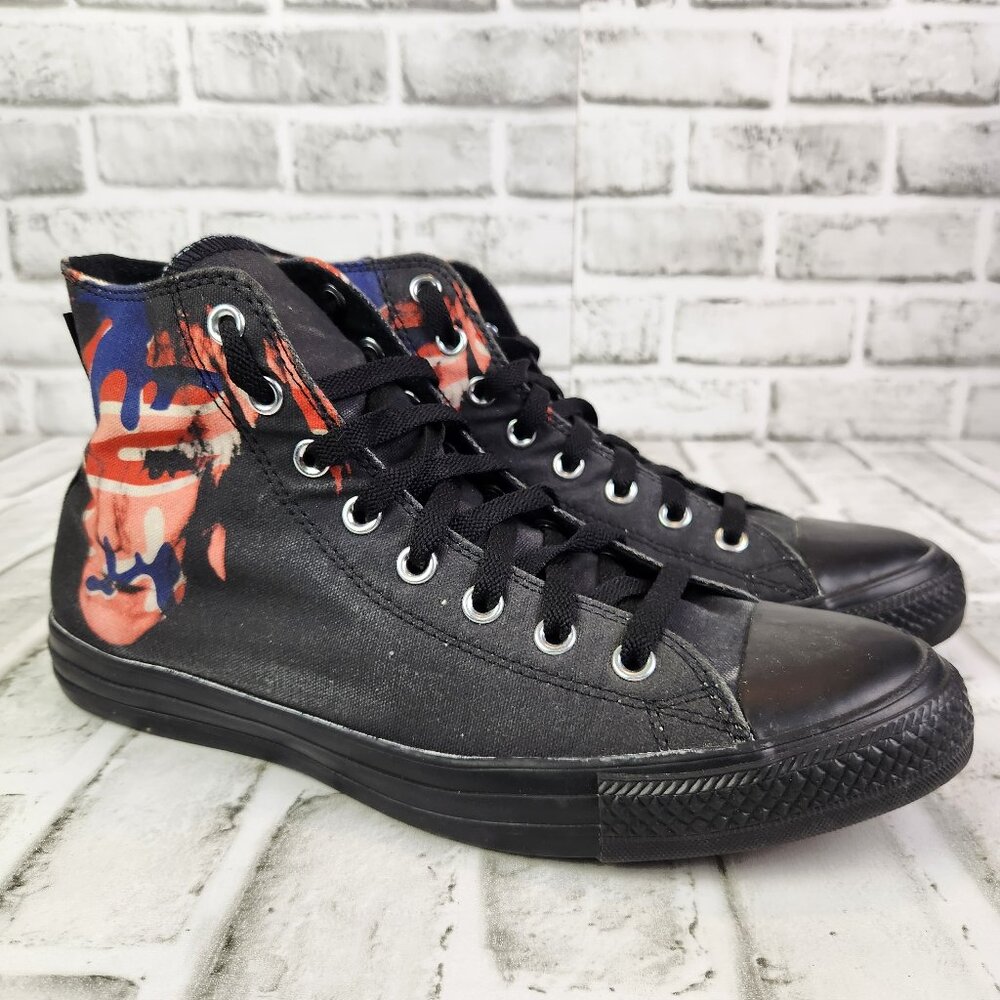 Converse CTAS x Andy Warhol Hi-Top Men's Size 10 Black w/ Portrait Sneaker Shoes